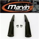 MARMITTA HONDA VF 400F COPPIA MASTER NERO