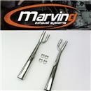 MARMITTA HONDA CB 750 C CUSTOM COPPIA MARVI CROMO