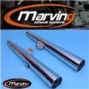 MARMITTA HONDA CX 500 CUSTOM COPPIA MARVI CROMO