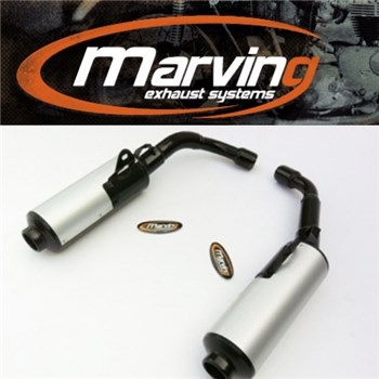 MARMITTA HONDA CBR 1000 F 89/91 COPPIA CILINDRICA D.114 NERO+ALLUMINIO