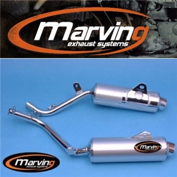 MARMITTA HONDA 650 DOMINATOR COPPIA CROMO+ALLUMINIO