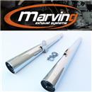 MARMITTA KAWASAKI Z 400 F / 550 COPPIA CROMATO