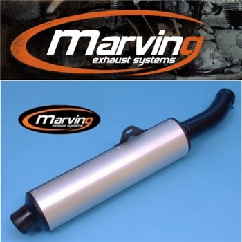 MARMITTA YAMAHA FZR 600 GENESIS N 91>93 SINGOLA CILINDRICA D.114 NERO+AL