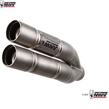 MARMITTA MIVV HONDA HORNET 600 07> DOUBLE GUN FULL TITANIUM