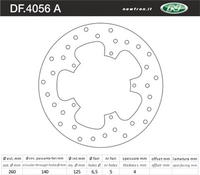 DISCO FRENO PIAGGIO BEVERLY 250 CRUISER ANT/POST