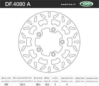 DISCO FRENO KYMCO PEOPLE 125-200-250 S Anteriore