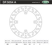 DISCO FRENO MOTO - HONDA CR 125 02>03 250-450 04>10 POSTERIORE