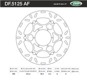 DISCO FRENO MOTO FLOTTANTE - DERBI GPR 50 NUDE 05 => A DISCO FRENO MOTO FLOTTANTE - DERBI GPR 50 NUDE 05 => A