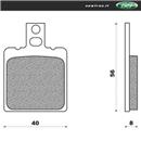 PASTIGLIE FRENO - BENELLI  125 JARNO 89  =>   P   
MALAGUTI  MEX 50 ENDU
