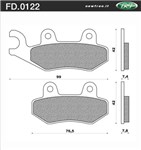 PASTIGLIE FRENO - ATK (USA) all models 94 => A/P CAGIVA WR 125 93 PASTIGLIE FRENO - ATK (USA) all models 94 => A/P CAGIVA WR 125 93