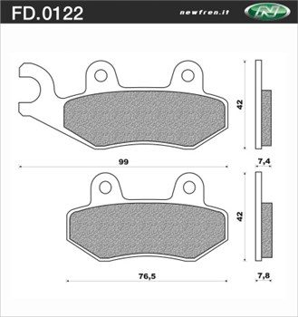 PASTIGLIE FRENO - ATK (USA) all models 94 => A/P CAGIVA WR 125 93