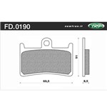 PASTIGLIE FRENO SINT - SUZUKI GSX-R 400 90 - YAMAHA YZF 600 R6 99>02 PASTIGLIE FRENO SINT - SUZUKI GSX-R 400 90 - YAMAHA YZF 600 R6 99>02