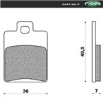 PASTIGLIE FRENO - PIAGGIO  ZIP 50 RST 96  =>  97  A