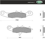 PASTIGLIE FRENO - KAWASAKI  KX 80 97  =>  00  A   
KAWASAKI  KX 85 01  =