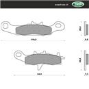 PASTIGLIE FRENO - KAWASAKI  KX 80 97  =>  00  A   
KAWASAKI  KX 85 01  =