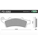 PASTIGLIE FRENO - APRILIA  ARECIFE 125 (spagna) 03  =>   A   
APRILIA  A