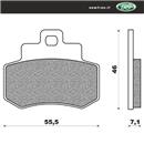 PASTIGLIE FRENO - KYMCO  GRAN DINK 250 01  =>   P
