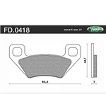 PASTIGLIE FRENO - POLARIS ATV HAWKEYE 300 2x4 - 4x4 06 ANT-POST PASTIGLIE FRENO - POLARIS ATV HAWKEYE 300 2x4 - 4x4 06 ANT-POST