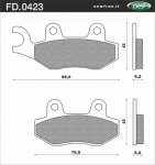 PASTIGLIE FRENO - KYMCO PEOPLE 250 S (pinza sx) 06>A PASTIGLIE FRENO - KYMCO PEOPLE 250 S (pinza sx) 06>A