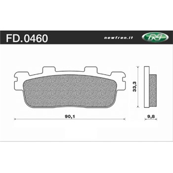 PASTIGLIE FRENO - KYMCO DOWNTOWN 125-300 I 09 (In Esaurimento)