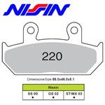 PASTIGLIE FRENO NISSIN GS (NF FD.0188)