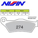PASTIGLIE FRENO NISSIN GS (NF FD.0186)