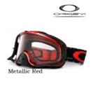 OCCHIALE CROWBAR METALLIC RED W/CLEAR BLACK CLIP (In Esaurimento)