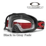 OCCHIALE CROWBAR MX BLACK TO GREY FADE W-CLEAR (In Esaurimento) OCCHIALE CROWBAR MX BLACK TO GREY FADE W-CLEAR (In Esaurimento)