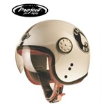 CASCO VISOR RACER BIANCO GLITTER TOP GUN XL-59 (In Esaurimento)