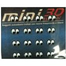 STEMMI 3D MINI SYMBOL OCCHINI NERI-BIANCHI