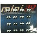 STEMMI 3D MINI SYMBOL OCCHINI NERI-BIANCHI
