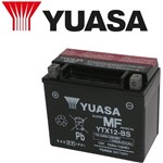 BATTERIA YUASA S/M YTX12-BS 12V/10AH SIGILLATA CON ACIDO A CORREDO