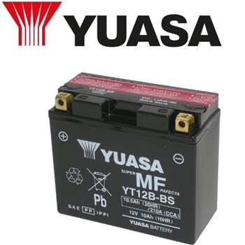 BATTERIA YUASA YT12B-BS (YT12B-4) "J" 12V/10AH SIGILLATA ACIDO A CORREDO