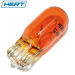 LAMPADA HERT TUTTO VETRO ARANCIO 12V-5W T10 (C10)