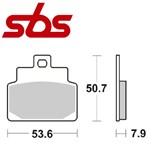 CP. PASTIGLIE FRENO SBS 153 LEONARDO 125-SCARABEO 100 (FD.0271)