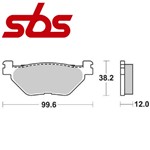 CP. PASTIGLIE FRENO POSTERIORI YAMAHA XP 500 T MAX(FD.0316)