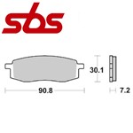 CP. PASTIGLIE FRENO YAMAHA YZ 490 ANT FD.0089
