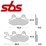 CP. PASTIGLIE FRENO YAMAHA YZ 125-XTZ ANT