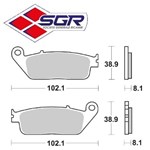 CP. PASTIGLIE FRENO SBS 627DC DUAL CARBON HONDA VFR(NF (FD.0132 FD.0325)