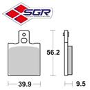 CP. PASTIGLIE FRENO HONDA NSR 125-CRM POST(FD.0160)