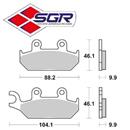 CP. PASTIGLIE FRENO YAMAHA XT 600-660 ANT