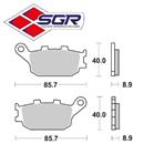 CP. PASTIGLIE FRENO HONDA CBR 600 F 92 POST (FD.0172) (FDB754)