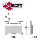 CP. PASTIGLIE FRENO YAMAHA FZR 1000 EX UP ANT(FD.0176)