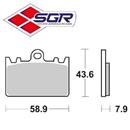 CP. PASTIGLIE FRENO KAWASAKI ZXR 400 ANT(FD.0185)