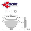 CP. PASTIGLIE FRENO LF HARLEY FLHT POST(FD.0150)