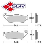 CP. PASTIGLIE FRENO SI OFF ROAD KTM-YAMAHA (SINTERIZZATE)