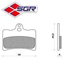CP. PASTIGLIE FRENO CAGIVA PRIMA-S.CITY(FD.0125)
