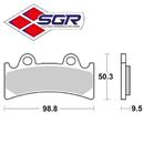 CP. PASTIGLIE FRENO RACING YAMAHA YZF 750 R(FD.0201)