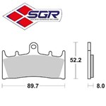 CP. PASTIGLIE FRENO SUZUKI GSX R 1100 WL ANT (ORGANICA)