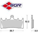 CP. PASTIGLIE FRENO SUZUKI GSX R 1100 WL ANT (ORGANICA)